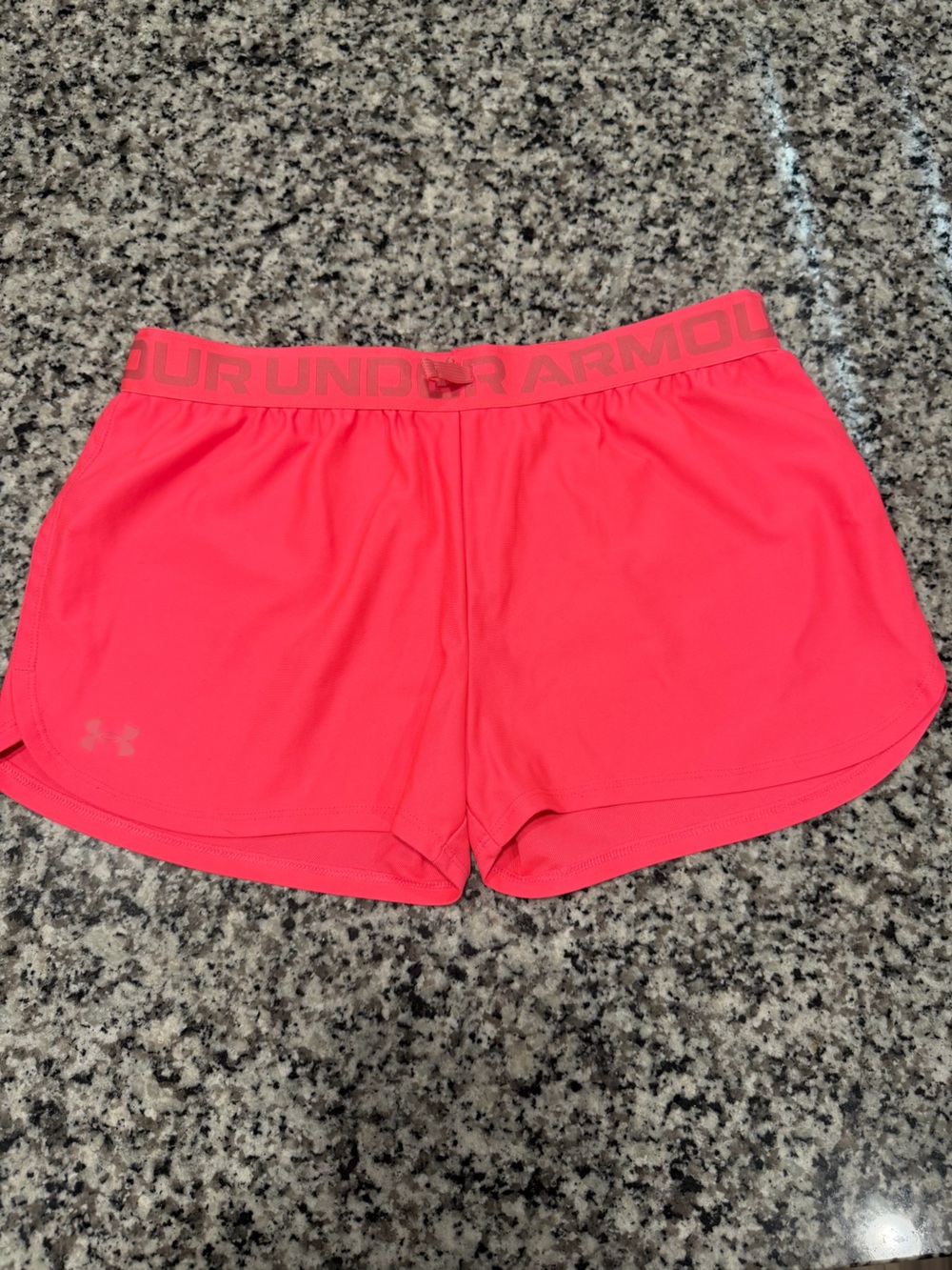 Under Armour Neon Pink Girls Athletic Shorts
